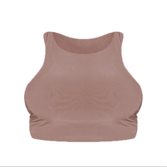 Nude racer back crop top - Picture 1 of 1